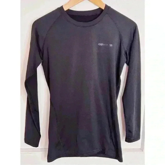 BNWOT Devops Soft Black Long sleeved Sports Shirt Size  Small - Picture 7 of 7